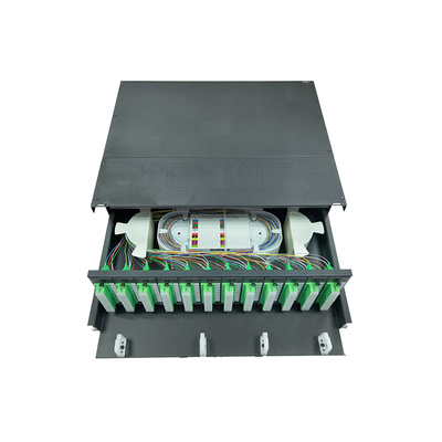 Porti a fibra ottica montati scaffale della scatola di giunzione del quadro d'interconnessione ODF 96 che fanno scorrere tipo