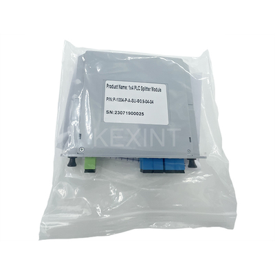 Separatore a fibra ottica dello SpA dello Sc UPC G657A1 dello Sc UPC G657A1 dei separatori ottici 1x4 della carta dello SpA di KEXINT FTTH LGX