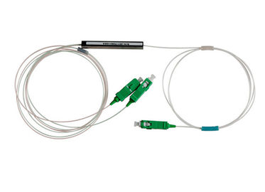 Separatore a fibra ottica dello SpA dello Sc APC di MP, 1x2 perdita di inserzione ottica del separatore 7.2db