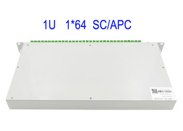 contenitore a fibra ottica di separatore SC/APC dello SpA del × 64 MP del supporto di scaffale 1U 1 19 pollici di bianco