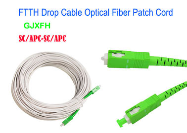 Cavo di toppa materiale del cavo a fibre ottiche della guaina di LSZH con il connettore SC/APC SC/UPC 50M