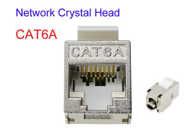 Il ftp SFTP CAT6A ha protetto il cavo elettrico di rame Glod ha placcato la rete Crystal Head di Cat5e Cat7 RJ45