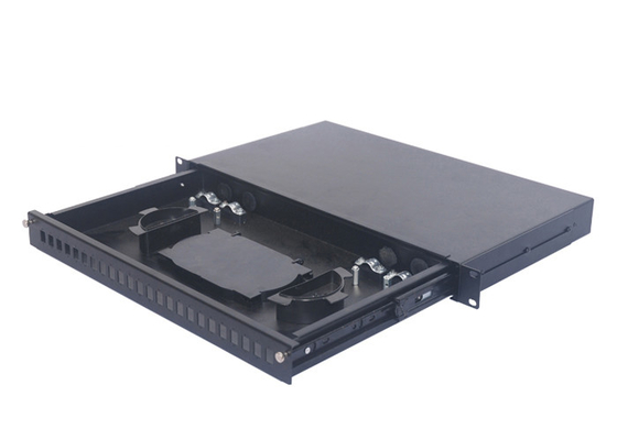 1U tipo a fibra ottica resistenza del cassetto del porto del quadro d'interconnessione dello scaffale dello Sc APC Rj45 24 di olio