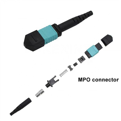 Il MP millimetro OM3 OM4 MTP MPO rattoppa i connettori a fibra ottica di IEC 60874-7 Mpo del cavo