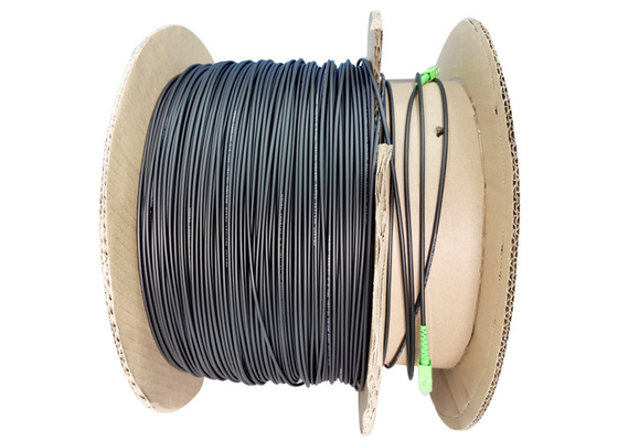 Costruzione semplice a fibra ottica ad alta resistenza all'aperto del cavo di toppa di FTTH G657B3 3,0 il Kevlar TPU