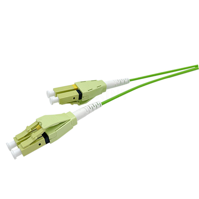 Verde ottico del duplex OM5 LSZH di LC UPC del cavo di toppa della fibra di KEXINT Uniboot
