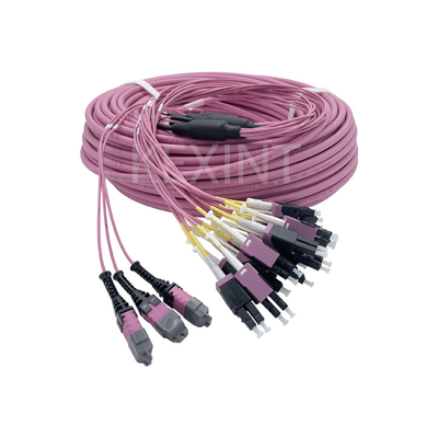 KEXINT FTTH MPO LC Uniboot OM4 cavo di toppa in fibra ottica grado B 3*12 36 centri multimodali