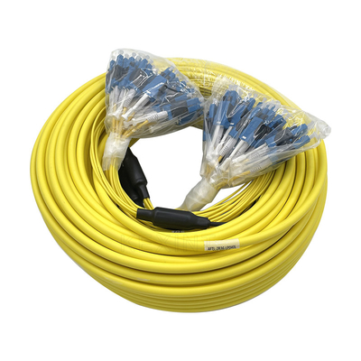 Colore giallo di toppa di singolo modo G657A2 dei centri a fibra ottica del cavo 36 con in opposizione