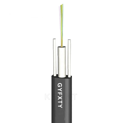 Il cavo non corazzato a fibra ottica GYFXTY all'aperto 2-24 svuota la metropolitana sciolta nera del fascio concentrare