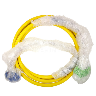 FTTH 64 svuota Unitube che la toppa gialla della fibra cabla con il connettore differente