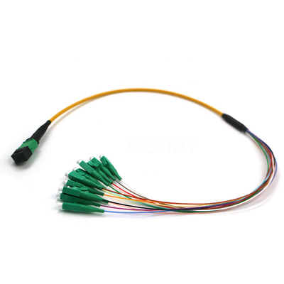 Connettore a fibra ottica del centro MTP MPO LC del cavo 24 del tronco di OM3 OM4 G657A