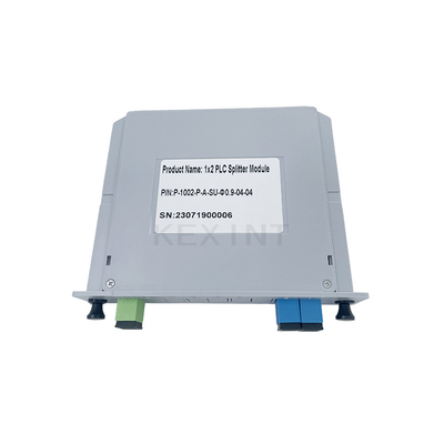 KEXINT 1x2 fibra ottica PLC Splitter SC/UPC singolo modo G657A1 FTTH LGX tipo di carta