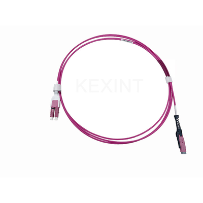 KEXINT 2M MDC UPC a LC UPC Uniboot Duplex Multimode OM4 LSZH (OFNR) 2.0mm Fiber Optic Patch Cable