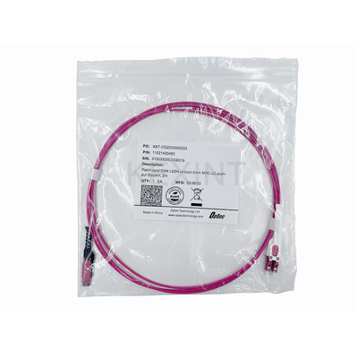 KEXINT 2M MDC UPC a LC UPC Uniboot Duplex Multimode OM4 LSZH (OFNR) 2.0mm Fiber Optic Patch Cable