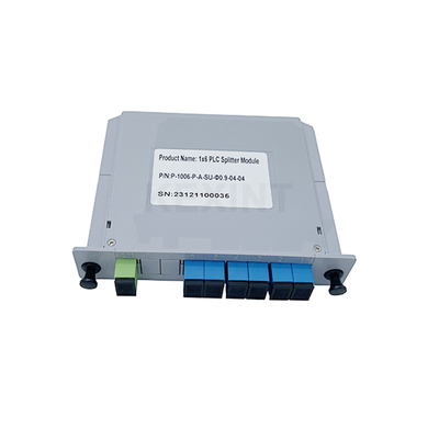 KEXINT FTTH Single Mode 1x6 LGX Tipo di scheda SC UPC Connector G657A1 Fiber Optical PLC Splitter