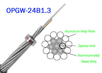 Gamma 60 del cavo a fibre ottiche 24B1.3 di OPGW ADSS 130 nastri metallici materiali esterni di telecomunicazione di potere