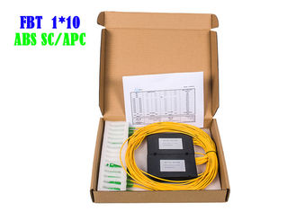 Separatore ottico SC/APC 1310 di WDM delle Telecomunicazioni FBT 1×10 del CCTV 1550 ABS 1*10 del separatore 50/50