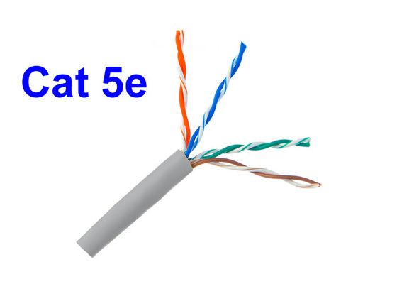 Protezione dell'ambiente dell'AWG 0.505mm di Lan Cable Conductor 24 del rame della rete di Cat5E UTP