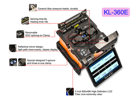 La fibra ottica tenuta in mano di FTTH foggia il misuratore di potenza ottico elettrico della macchina KL-630E di fusione della giuntatrice