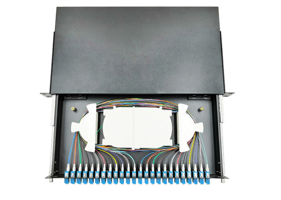 1U 19&quot; LC UPC 48 svuota il tipo del cassetto della struttura del quadro d'interconnessione di fibra dello scaffale di ODF
