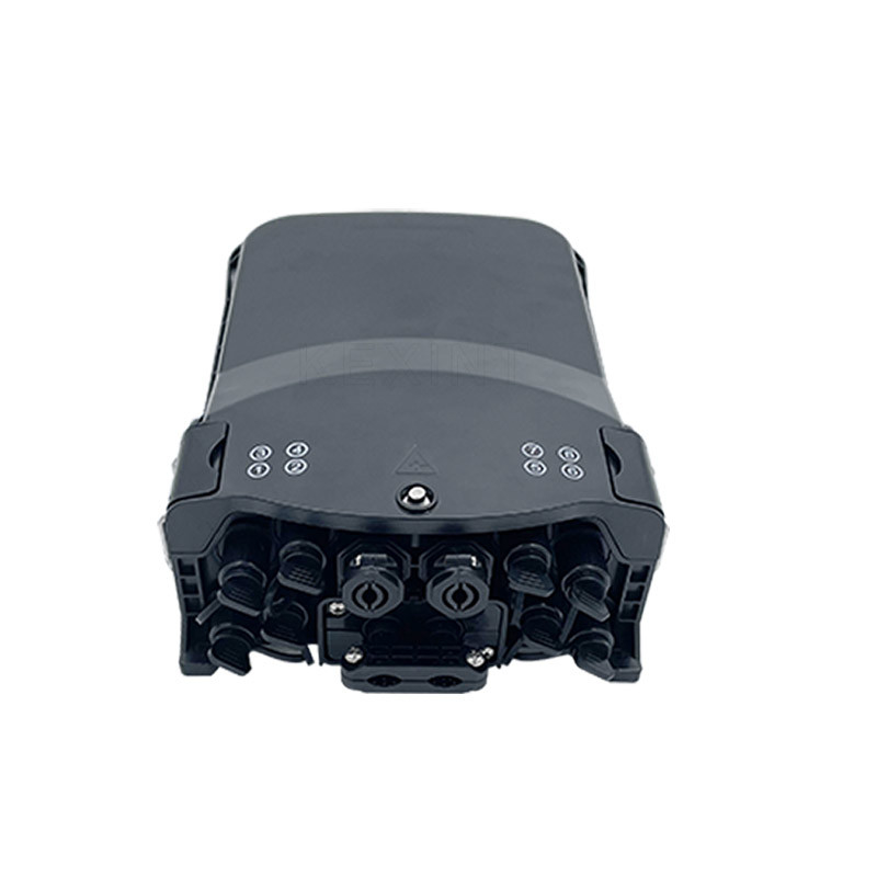 Scatola di distribuzione di fibra ottica impermeabile all'aperto nera IP65 KEXINT FTTH KXT-B-16L4